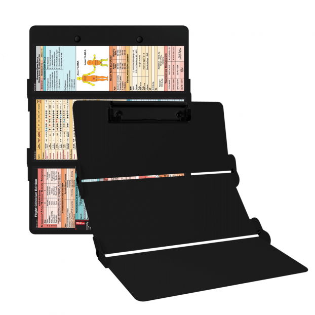 WhiteCoat Clipboard® Trifold - Blackout Flight Medic Edition